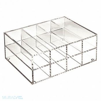 HEATHROW SCIENTIFIC Storage Rack 8 Compartments 4-13/16 H, 56HV96