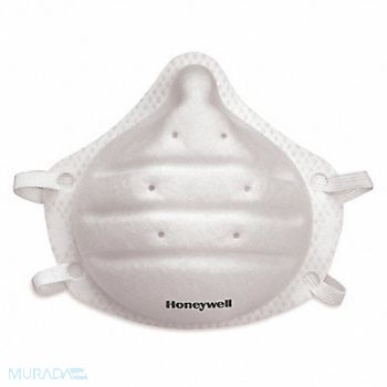 HONEYWELL Disposable Respirator w/Nose Clip PK200, 60KN90