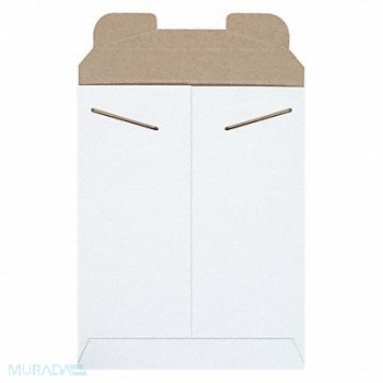STAYFLATS Mailer Envelopes Chipboard White PK100, 56JJ55