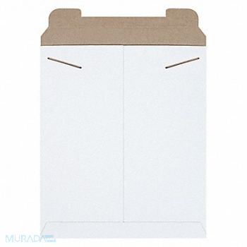 STAYFLATS Mailer Envelopes Chipboard White PK100, 56JJ58