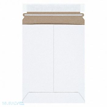 STAYFLATS Mailer Envelopes Chipboard White PK100, 56JJ66