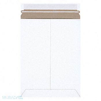 STAYFLATS Mailer Envelopes Chipboard White PK100, 56JJ67