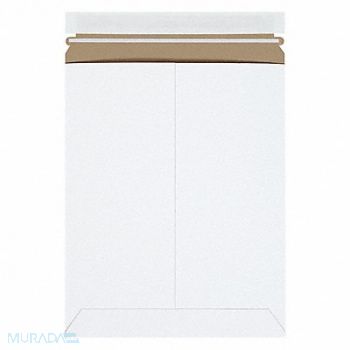 STAYFLATS Mailer Envelopes Chipboard White PK100, 56JJ68