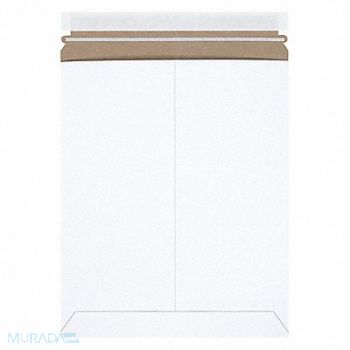 STAYFLATS Mailer Envelopes Chipboard White PK100, 56JJ69