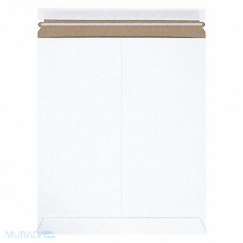 STAYFLATS Mailer Envelopes Chipboard White PK100, 56JJ70