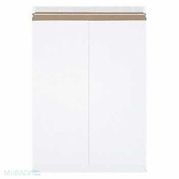 STAYFLATS Mailer Envelopes Chipboard White PK50, 56JJ73