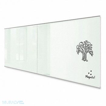 MOORECO Dry Erase Board Magnetic Wall Mnt White, 56JK69