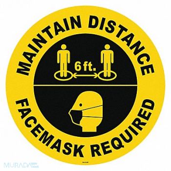 GRAINGER APPROVED Floor Sign, 56JR53