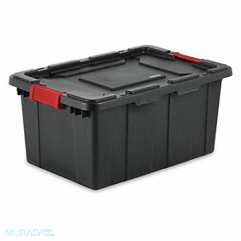 STERILITE Storage Tote Black Polypropylene, 56JU34