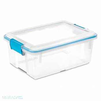 STERILITE Storage Tote Clear Polypropylene, 56JU41
