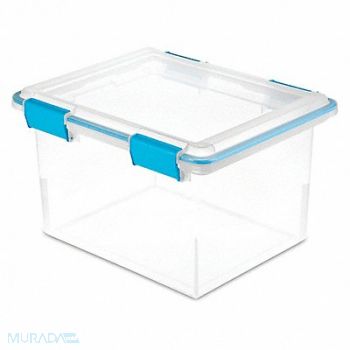 STERILITE Storage Tote Clear Polypropylene, 56JU43