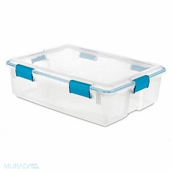 STERILITE Storage Tote Clear Polypropylene, 56JU45