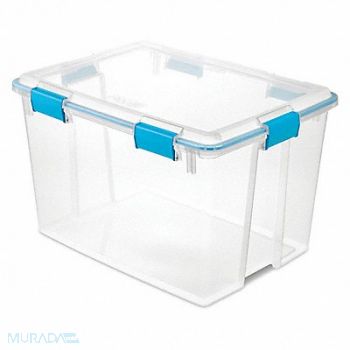 STERILITE Storage Tote Clear Polypropylene, 56JU46