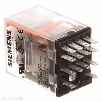 SIEMENS Plug-In Relay 120V AC 6 A 14 Pins, 56JX29