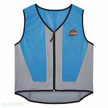 CHILL-ITS BY ERGODYNE Cooling Vest 4 hr Time 2XL Size Blue, 56KA71