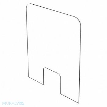 USA SEALING Sneeze Guard Polycarbonate Clear, 56KW78