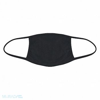 INTERNATIONAL ENVIROGUARD Face Mask Black Cotton Resuable PK10, 56LG21