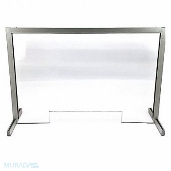 GLAS-COL Acrylic shield barrier with pass thru, 56LL99