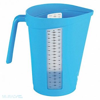 VIKAN Measuring Cup 2 qt. Polypropylene Blue, 56LR17