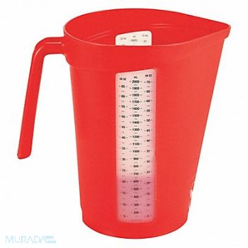 VIKAN Measuring Cup 2 qt. Polypropylene Red, 56LR18