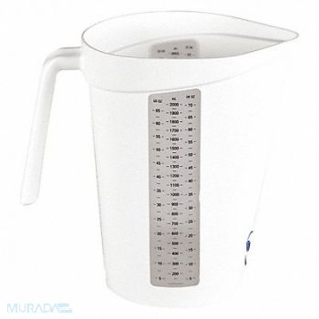 VIKAN Measuring Cup 2 qt. Polypropylene White, 56LR19