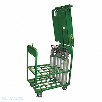SAFTCART Medical Cart (4) Casters Lockable Top, 56MD98