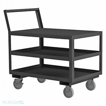 DURHAM MFG Truck Gray 3 Shelves with Side Brakes, 56MX12