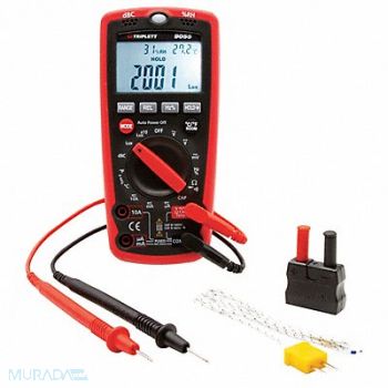 TRIPLETT Digital Multimeter 4000 Instrument Count, 56RU05