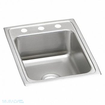 ELKAY RESIDENTIAL Sink SS Ada 17x22 Faucet 3 Hole, 56VG89