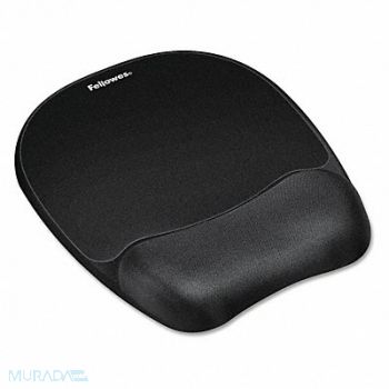 FELLOWES Mouse Pad w/wrist Rest Nonskid 7x9 Black, 56XH08