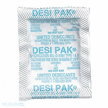 DESCO Desiccant Pak 1/2 Unit Pail PK550, 56XR97
