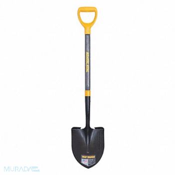 TRUE TEMPER Round Point Shovel w/D-Grip Handle, 56YK89