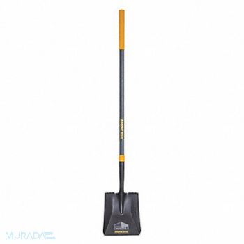 TRUE TEMPER Square Point Shovel Fiberglass Handle, 56YK92