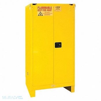 DURHAM MFG Safety Cabinet Self Close 60 gal Legs, 56YW61