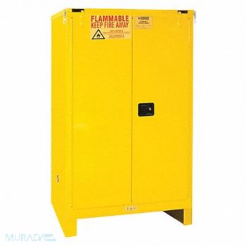 DURHAM MFG Safety Cabinet Self Close 90 gal Legs, 56YW63