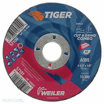 TIGER CMB-4-1/2 X 1/8 X 7/8 AO Type 27 COMBO, 43YR15