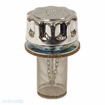 BUYERS PRODUCTS Cap Assy Breather Chrome Filler-Strainer, 575R43