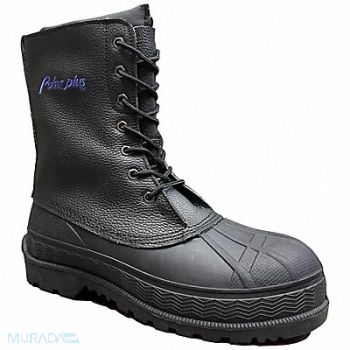 POLAR PLUS 8 Work Boot 15 R Black Steel EA, 45PE53