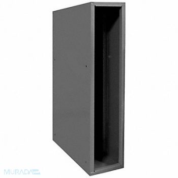 DURHAM MFG Storage Cabinet 1 Opening Gray Steel, 49H244