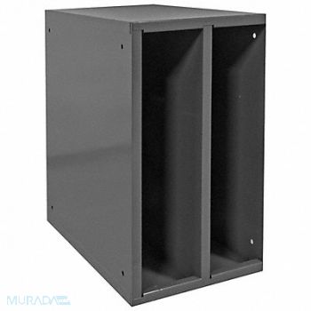 DURHAM MFG Storage Cabinet 2 Openings Gray Steel, 49H245