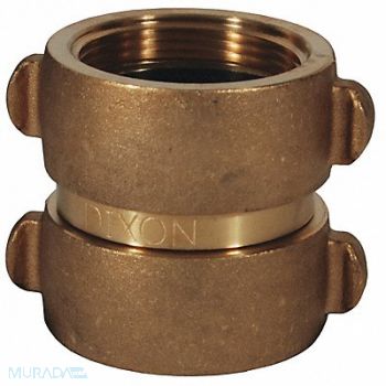 DIXON VALVE COUPLING Female SwivelRockerLug Brass NST 1-1/2, 58CL14