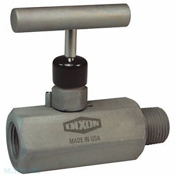 DIXON VALVE COUPLING Mini Needle Valve Male to Female ST 1/2, 58CU43