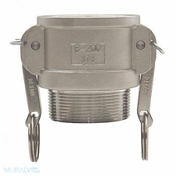 DIXON VALVE COUPLING Cam and Groove Coupler x MNPT 2 SS, 58DE20