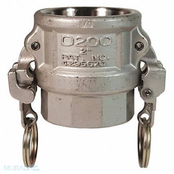 DIXON VALVE COUPLING Cam and Groove Coupling 6 316 SS, 55MH89