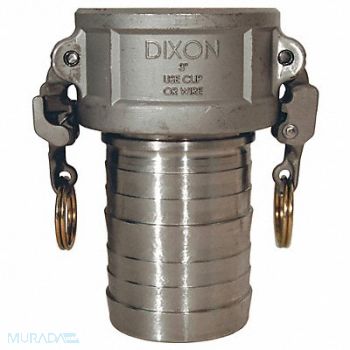 DIXON VALVE COUPLING EZ Cam and Groove Coupler x Hose 1 SS, 58DC59