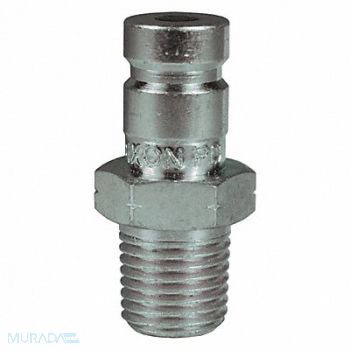 DIXON VALVE COUPLING PD-Series ST MNPT 1/4 Plug 1/8, 58DH63