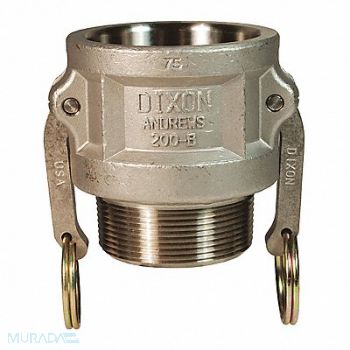 DIXON VALVE COUPLING Cam and Groove Coupler x MNPT 3/4 SS, 58DM64