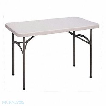 CORRELL INC. Eco Blow-Molded FoldingTable 24x48 Gray, 58HN98