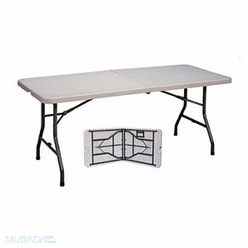 CORRELL INC. Fold in Half Folding Table 30x72 Gray, 58HP02