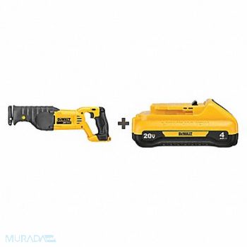 DEWALT Cordless Recip Saw Kit 3000 SPM 20VDC, 58JL62